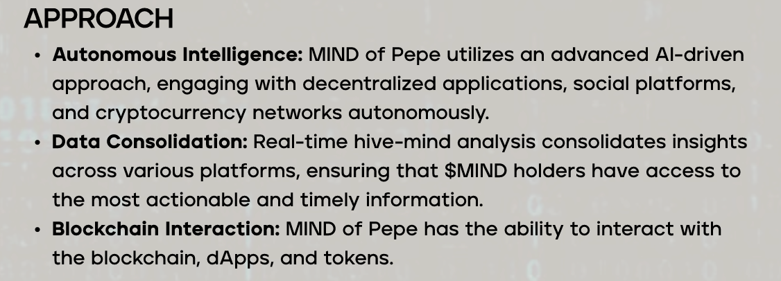 $MIND project approach from whitepaper