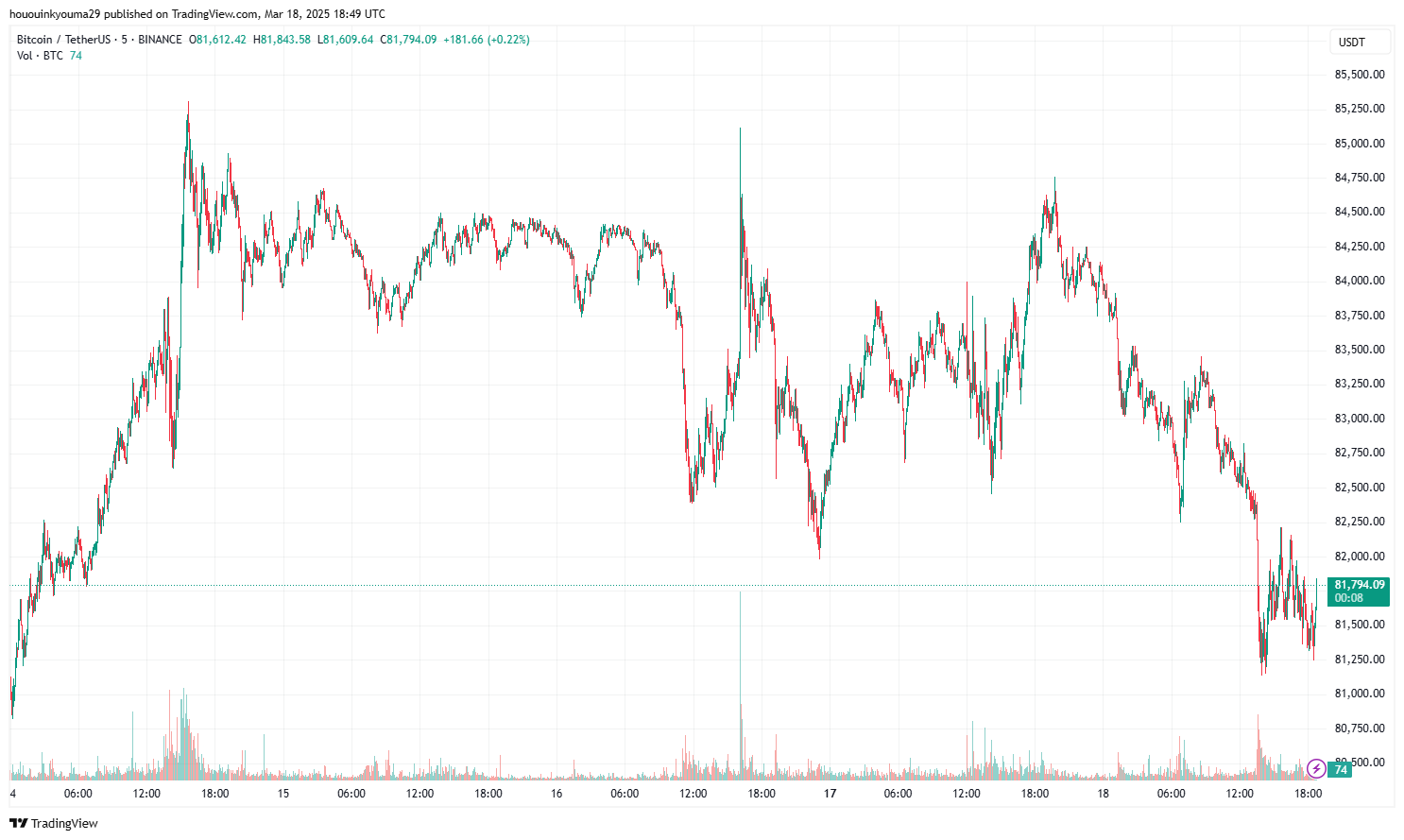 Bitcoin Price Chart
