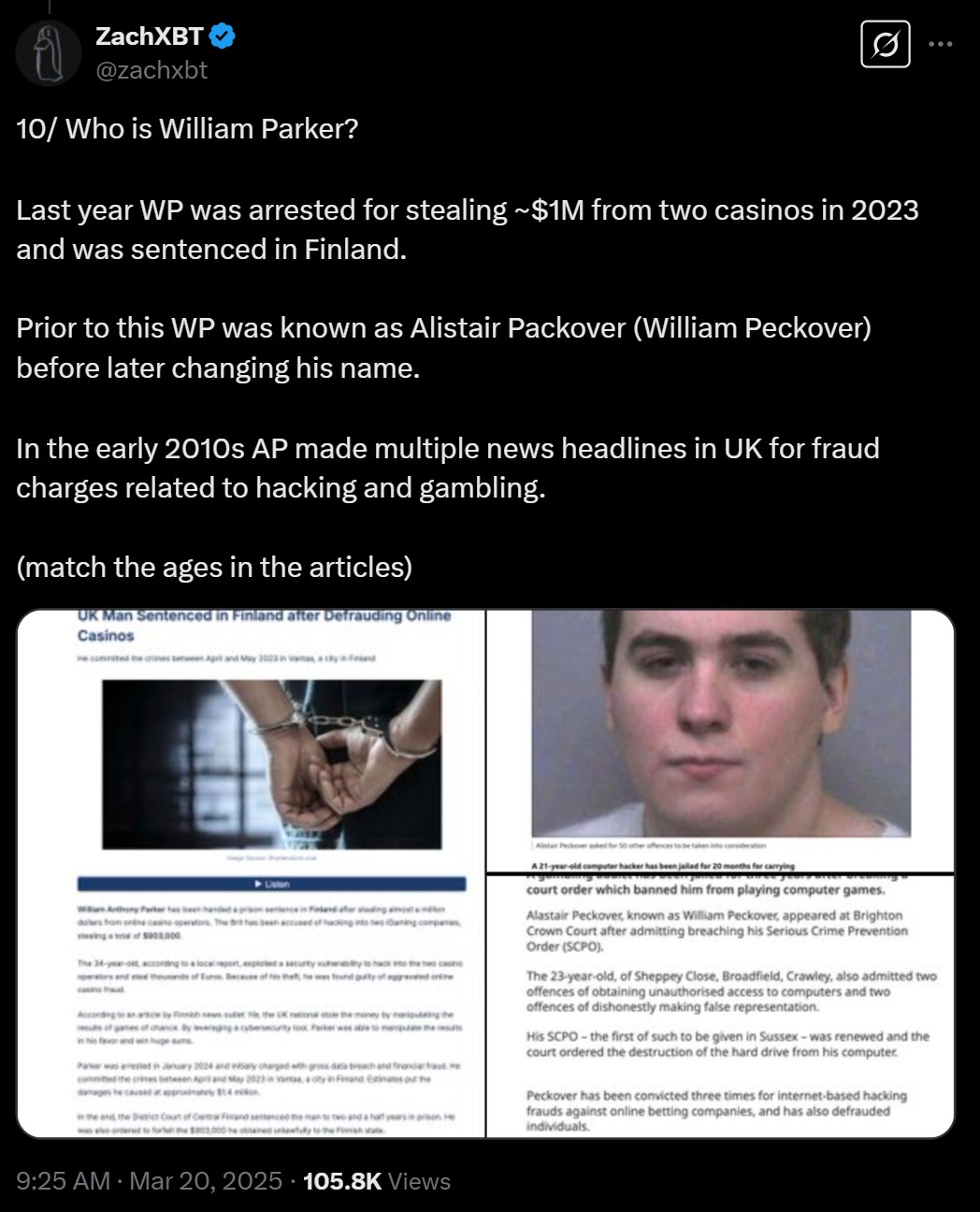 ZachXBT says he unmasked mysterious 50x Hyperliquid whale
