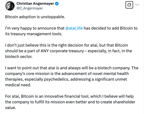 Biopharma exec says Bitcoin could help industry through ‘biotech winter’