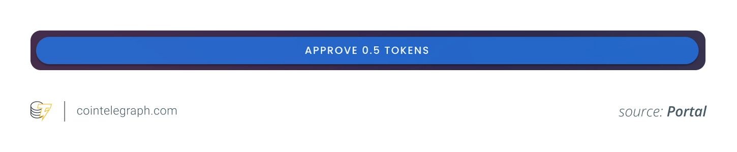 Click the Approve Token Button to begin the process Click the Approve Token Button to begin the process