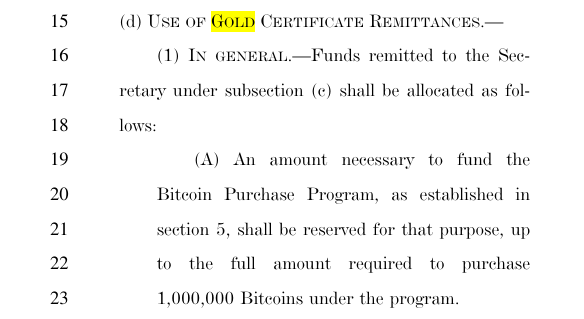 Excerpt from BITCOIN ACT 2025