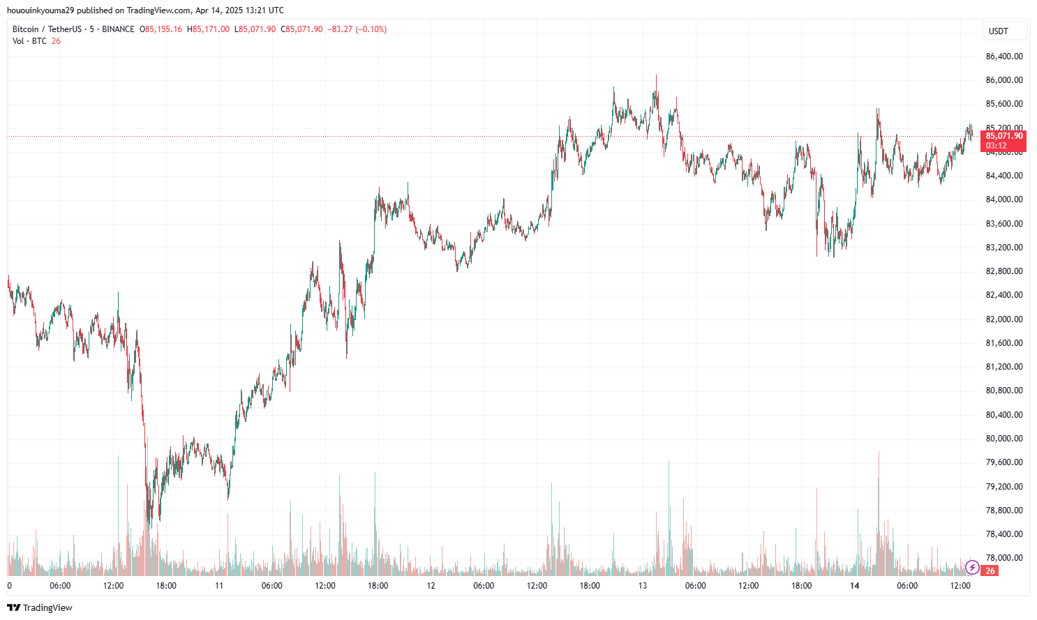 Bitcoin Price Chart