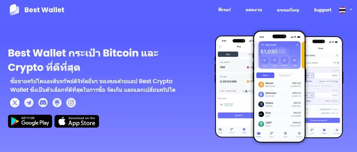 Best Wallet กระเป๋าคริปโต (crypto wallet) หรือกระเป๋า Bitcoin ที่ดีที่สุด