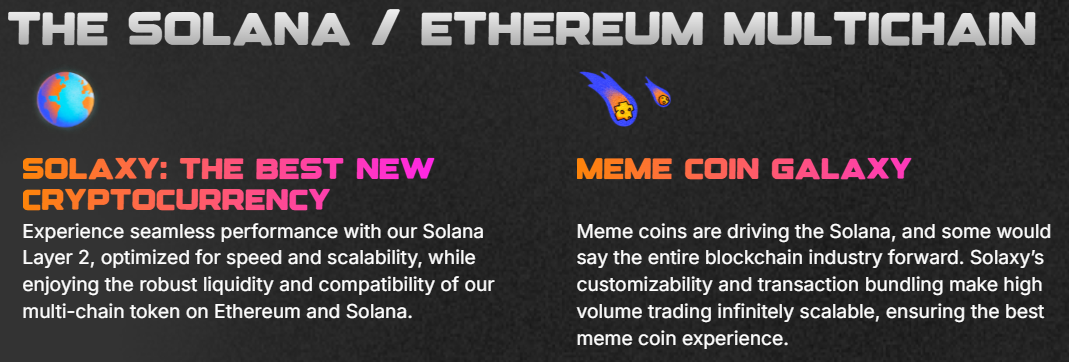 Solaxy is multi-chain on Ethereum and Solana