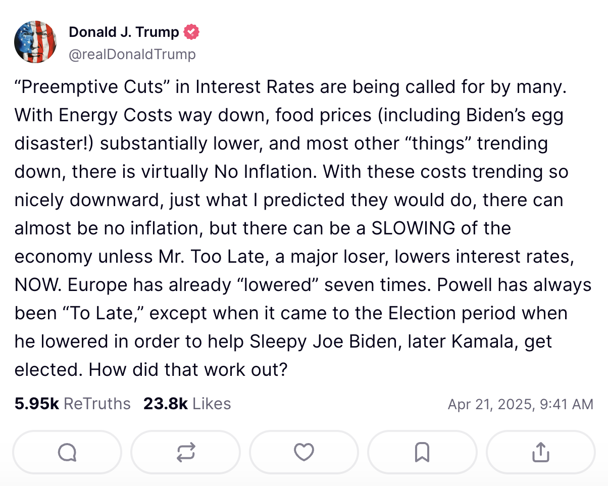 If Trump fired Powell, what would happen to crypto?