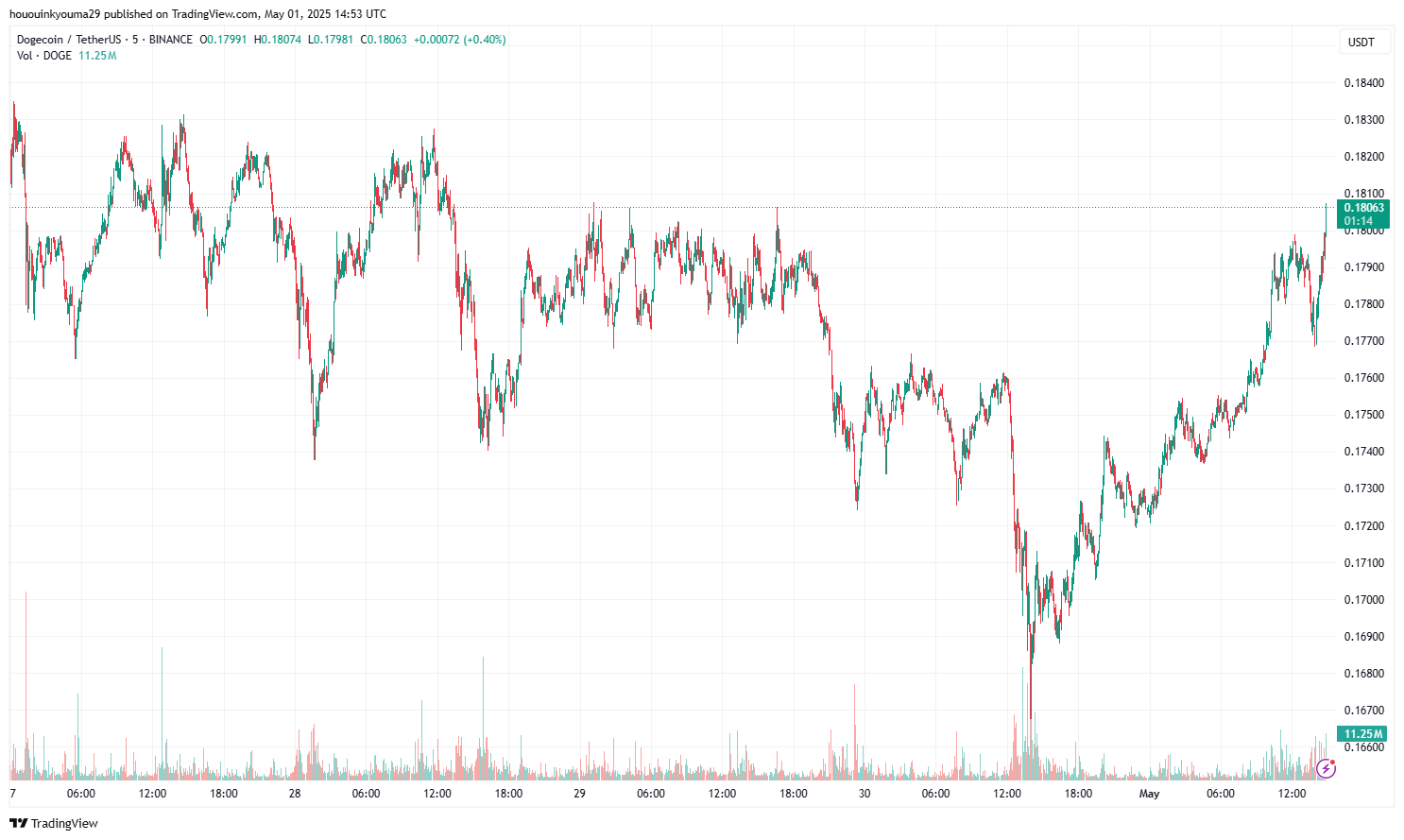 Dogecoin Price Chart