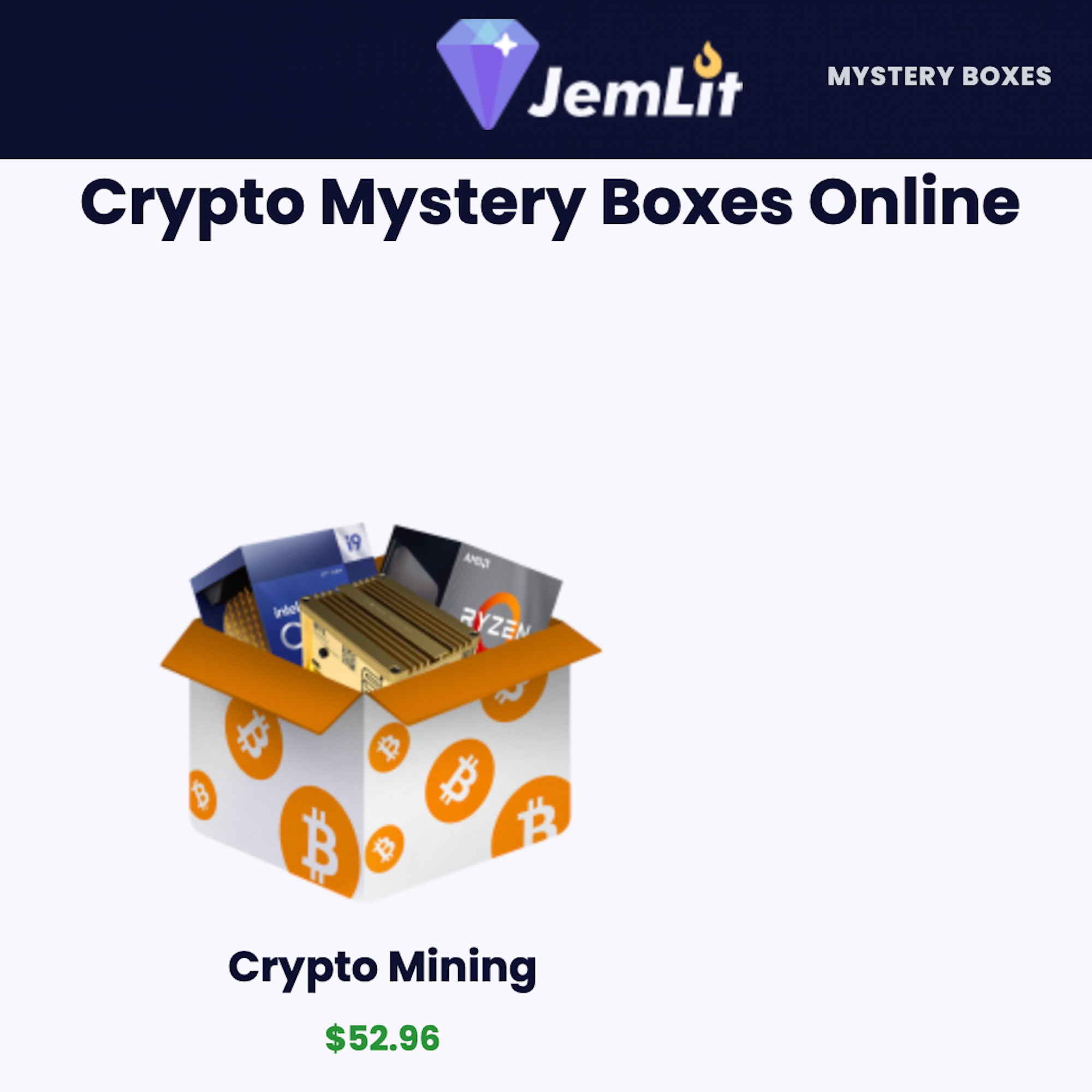 The JemLit crypto mining box