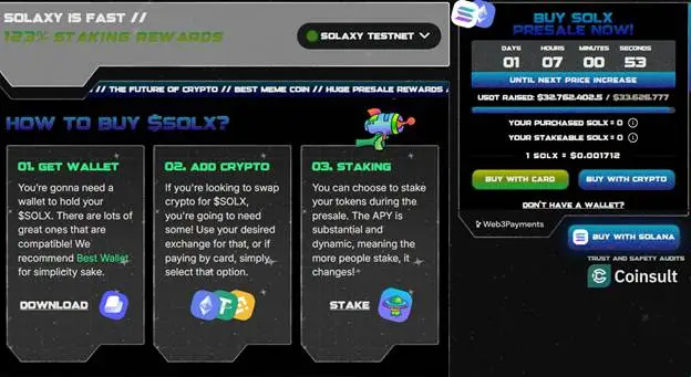Solaxy presale website