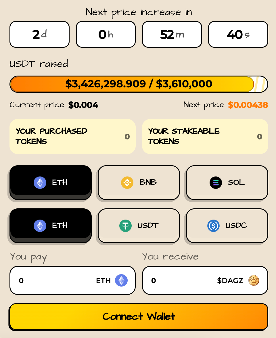 How to buy Dawgz AI Presale