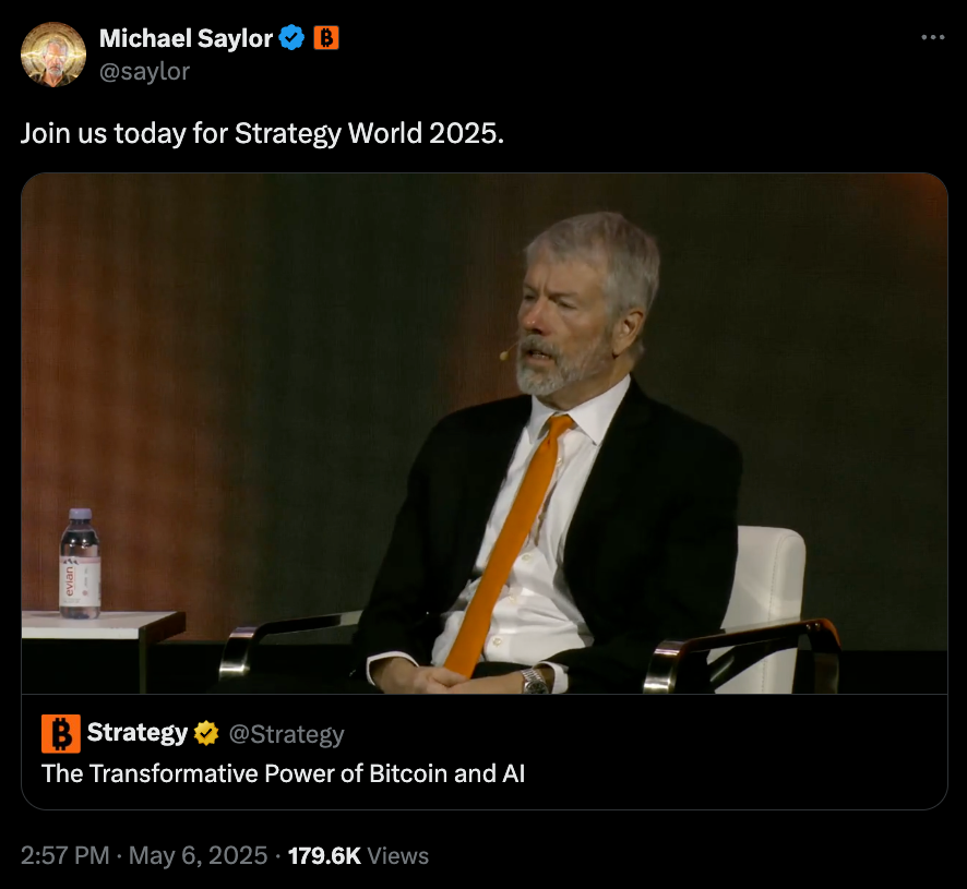 Michael Saylor at Strategy World 2025