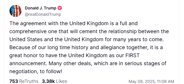 Trump on Truth Social