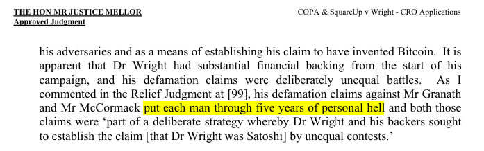 Craig Wright sent enemies to legal ‘hell,’ says judge in restraining order