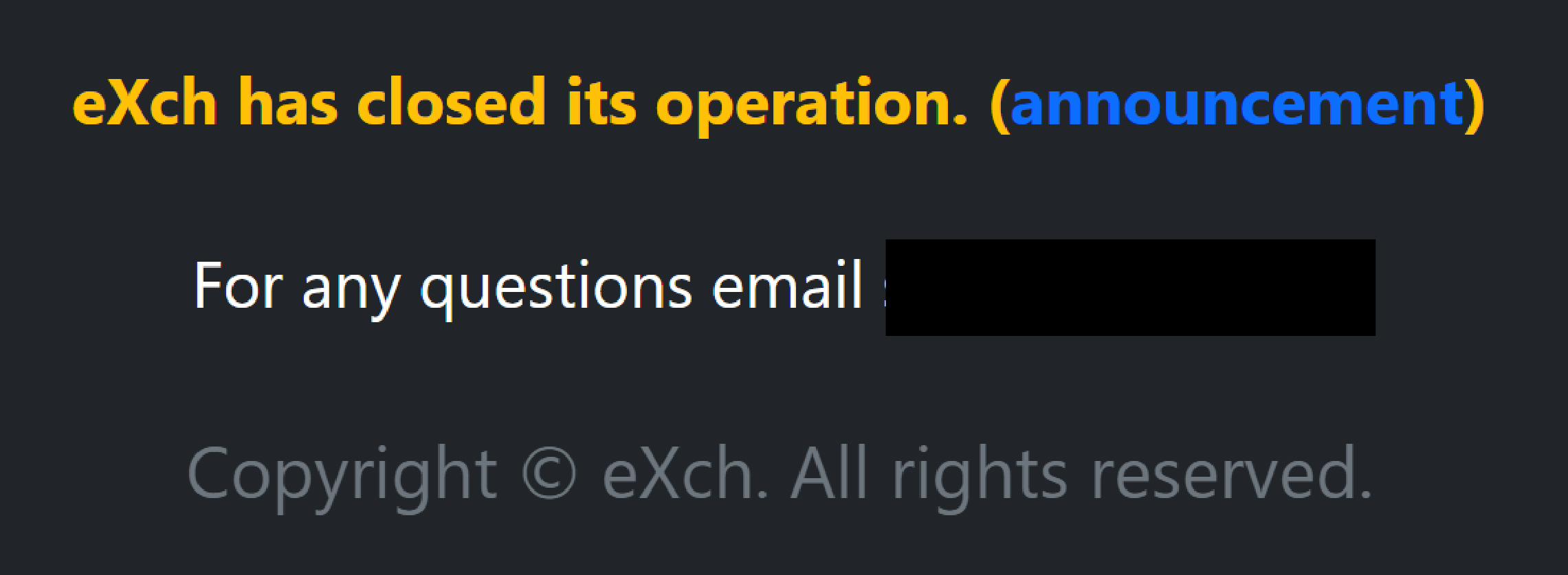 Crypto swapper eXch shows signs of life after post-Bybit shutdown