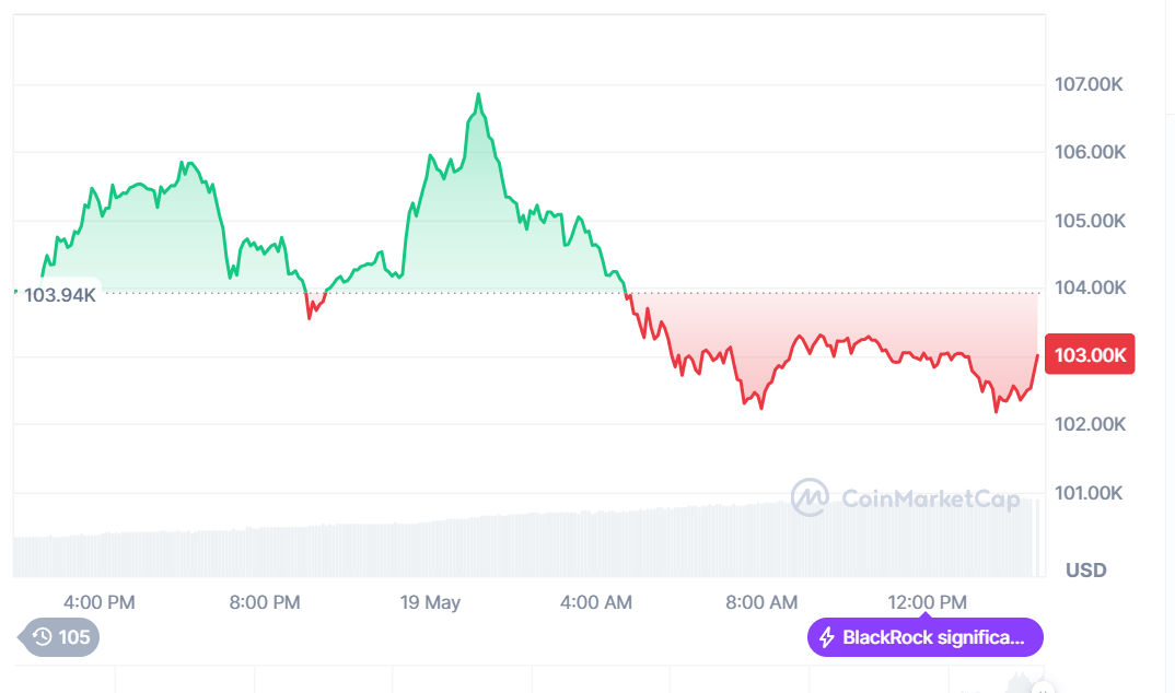Bitcoin 24 hour performance