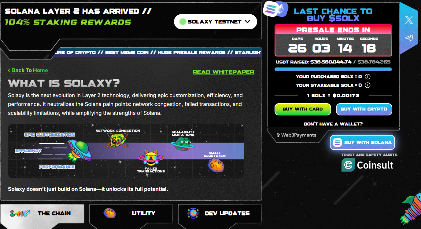 Solaxy presale website