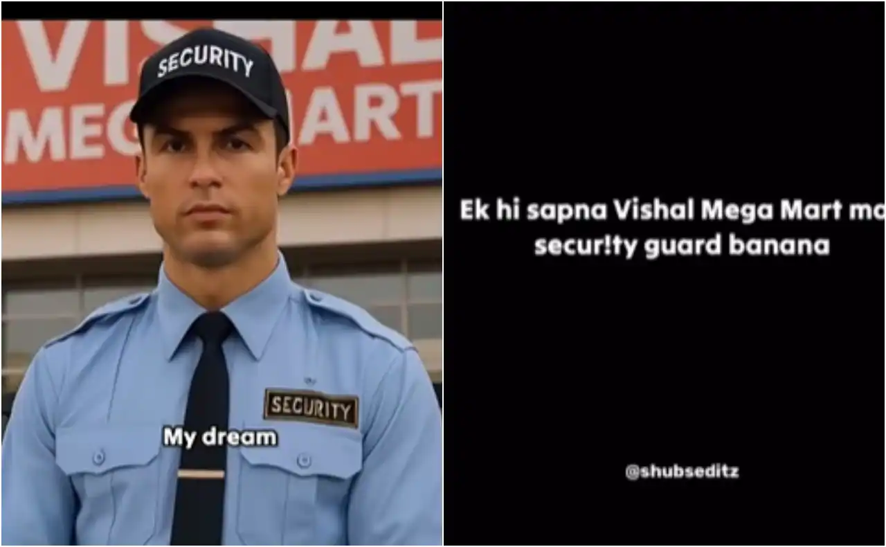 Vishal Mega Mart Ronaldo meme (Source: shubseditz)