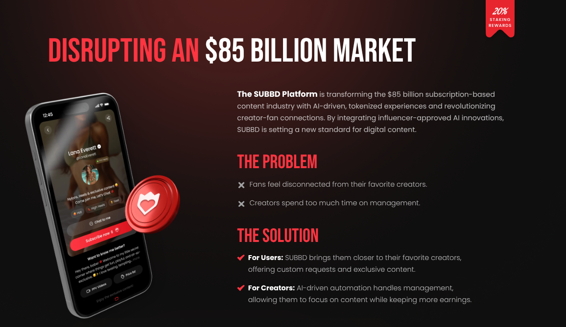 SUBBD presale page