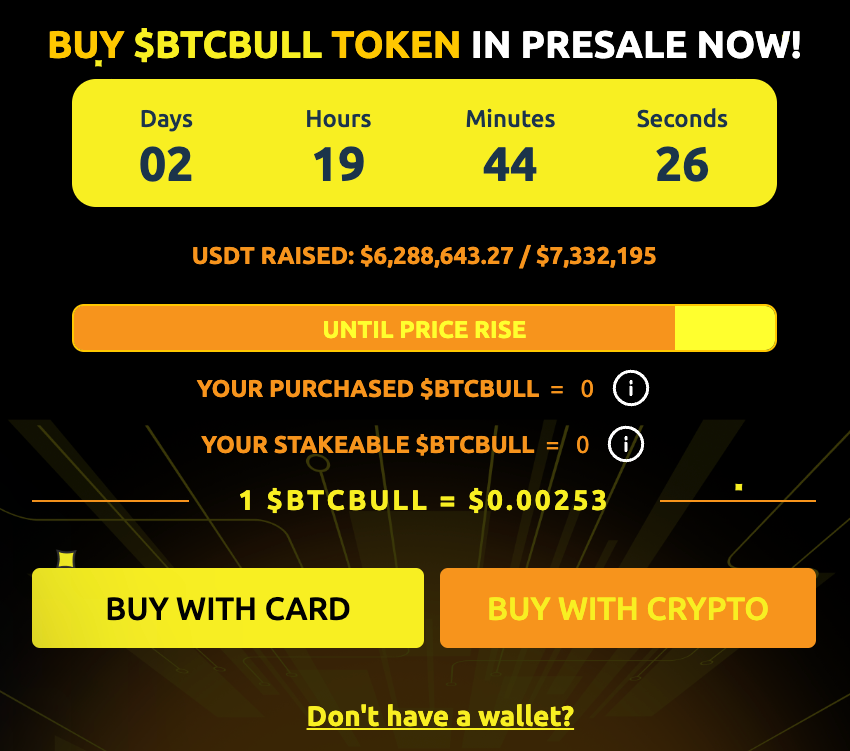 Buy BTC Bull Token presale