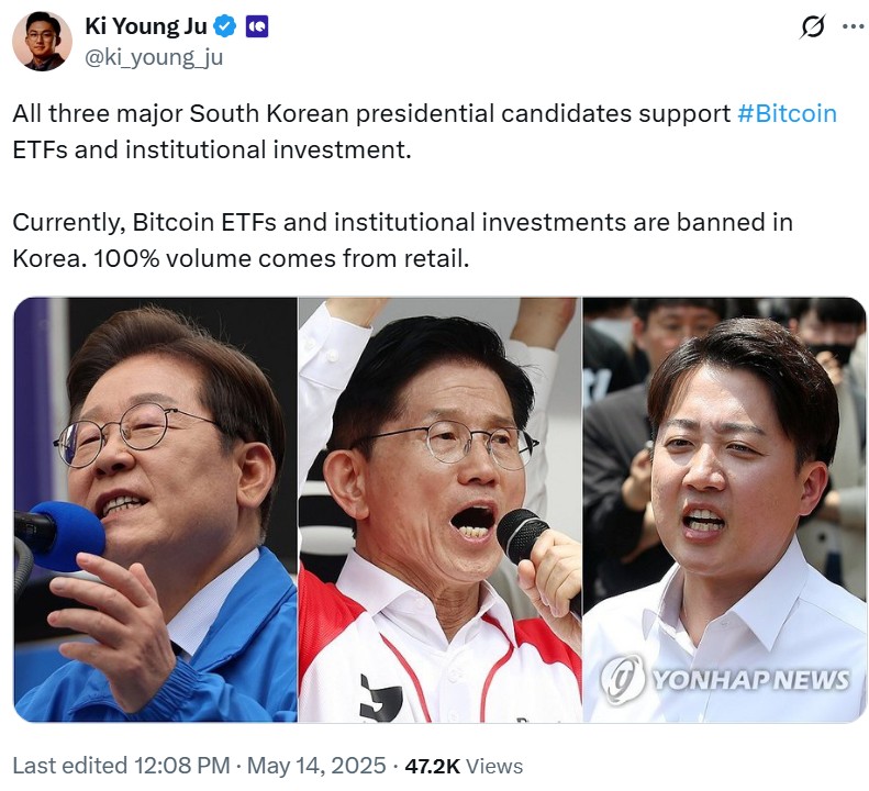 Veteran capital in crypto is shaping South Korea’s elections