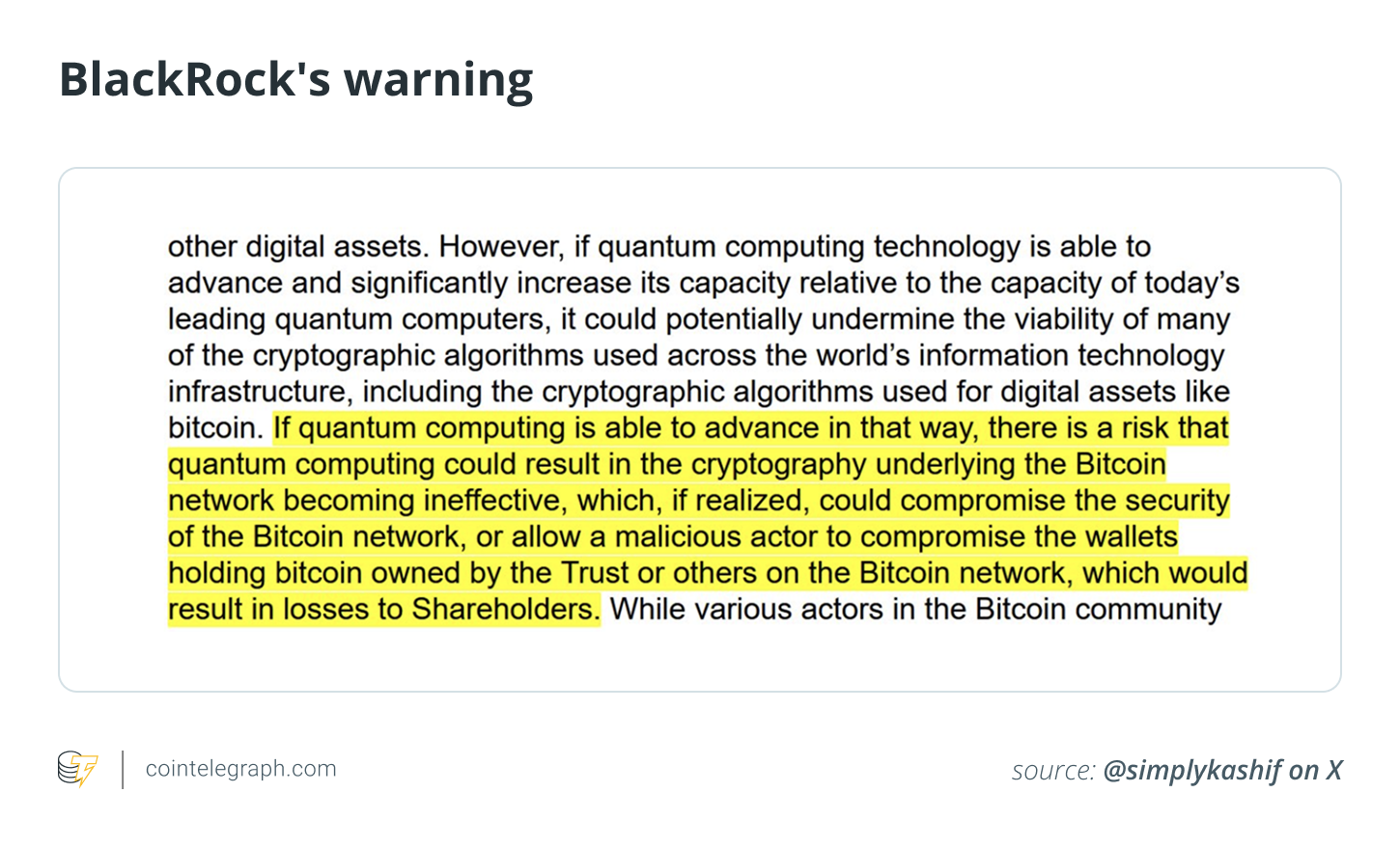 BlackRock's warning