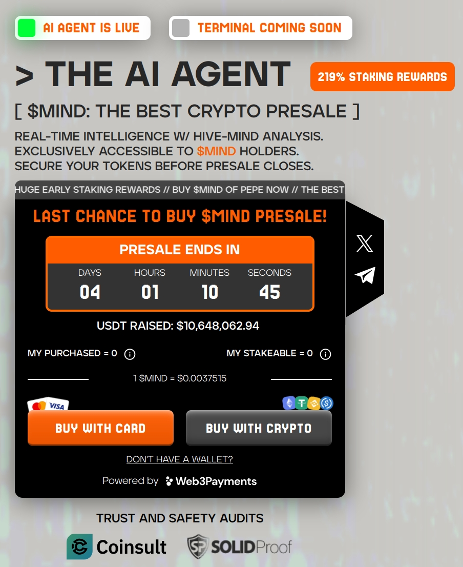 $MIND presale widget
