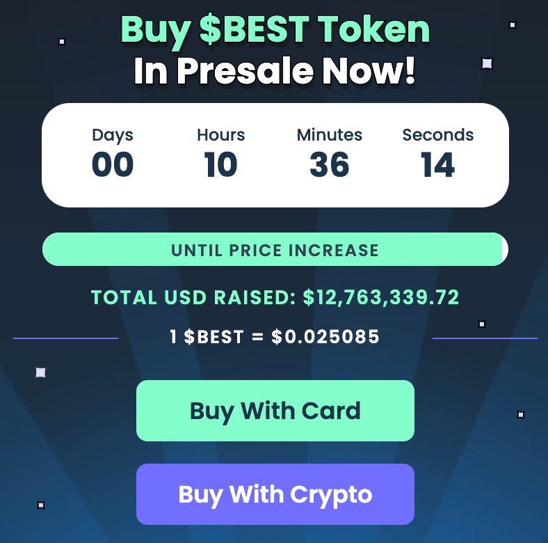 Best Wallet Token presale current price.