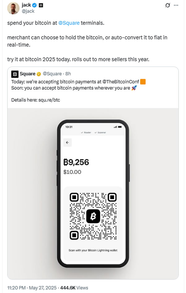 Jack Dorsey’s Block to bring Bitcoin payments to Square by 2026