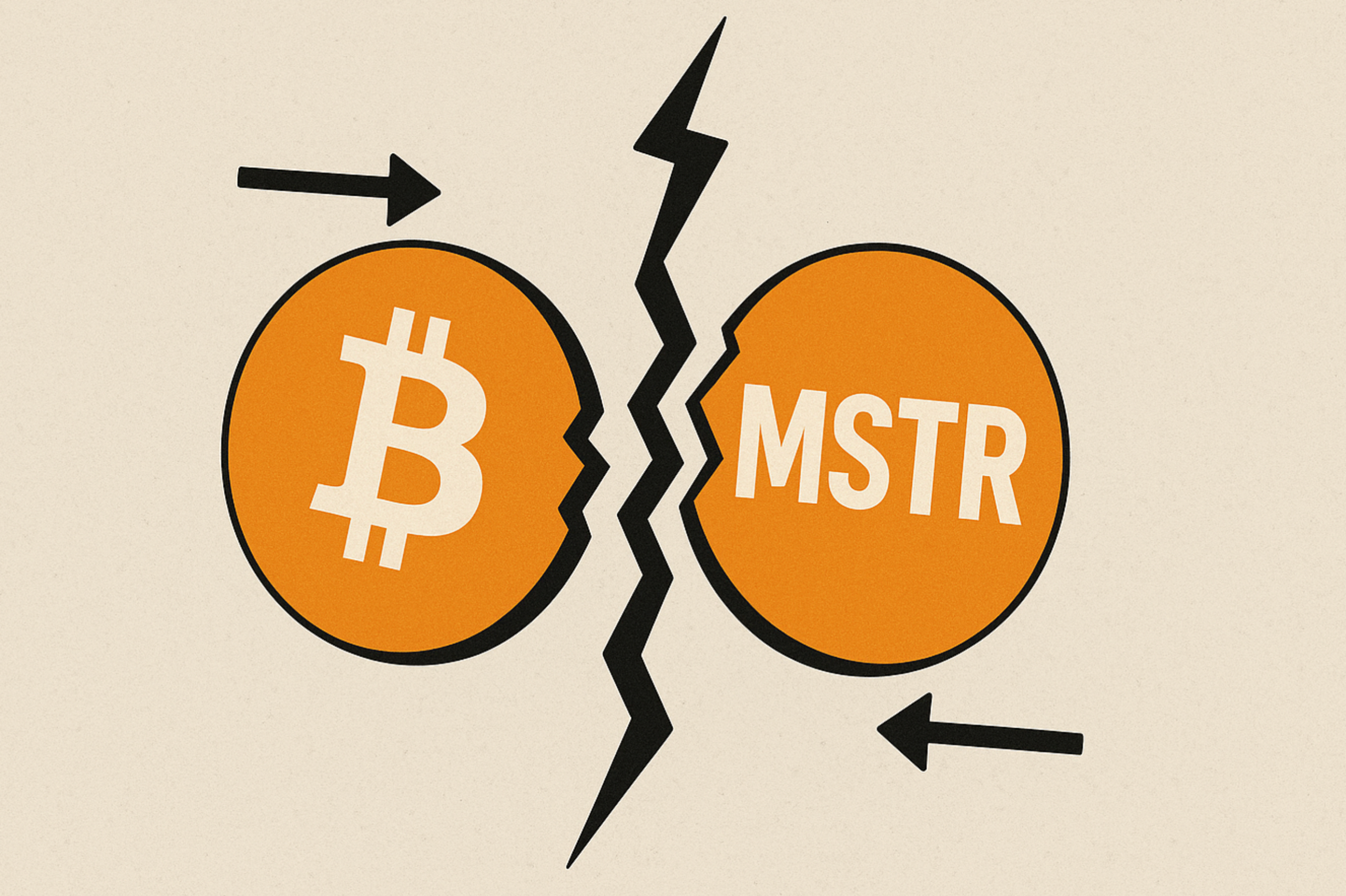 Is Bitcoin (BTCUSD) Decoupling From Strategy (MSTR)?