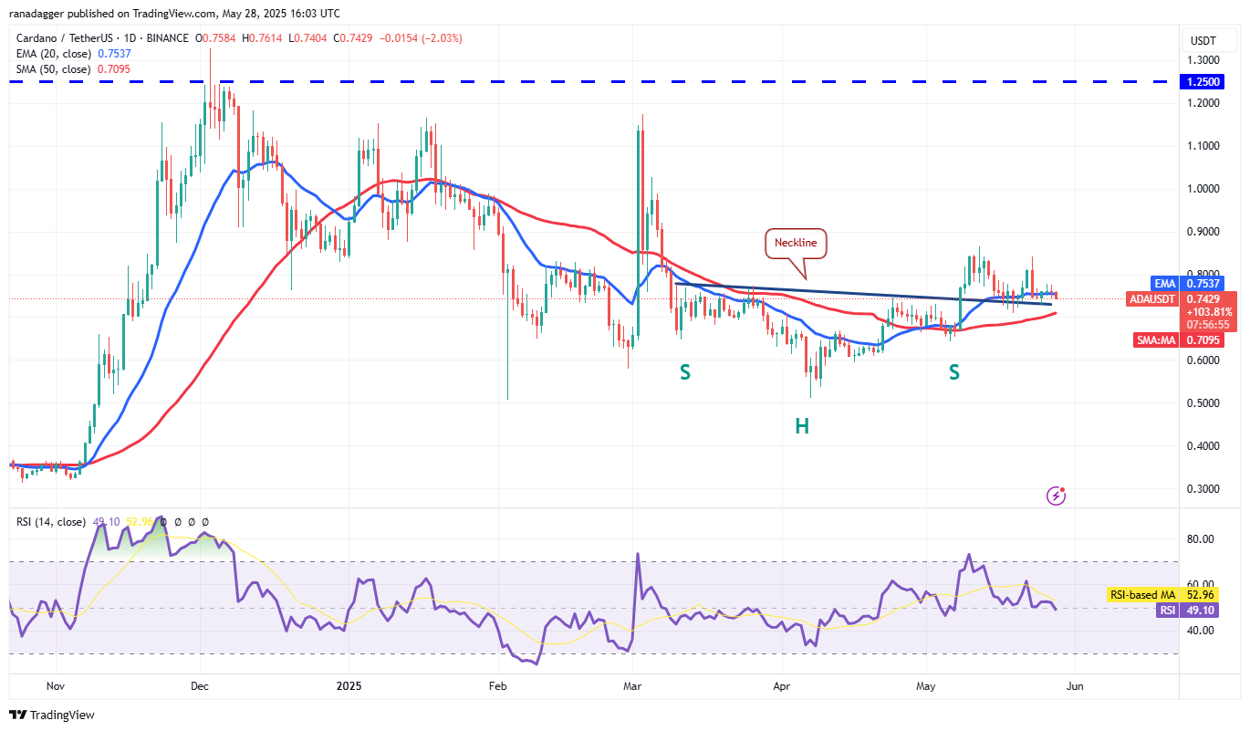 Price predictions 5/28: BTC, ETH, XRP, BNB, SOL, DOGE, ADA, SUI, HYPE, LINK