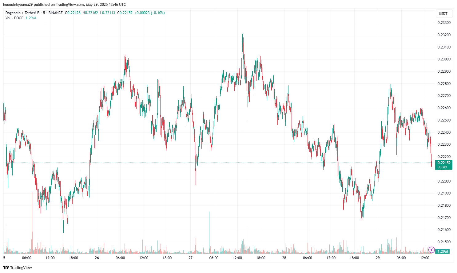 Dogecoin Price Chart