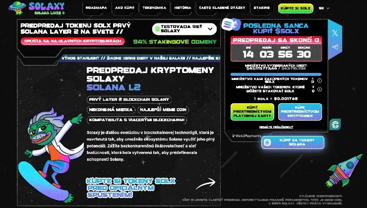 Solaxy top kryptomeny na nákup