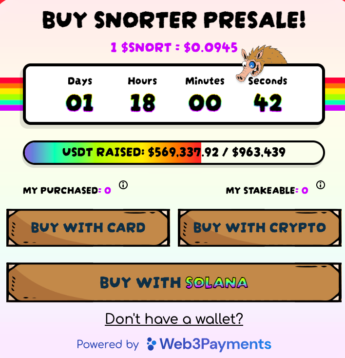 Snorter Token how to buy.