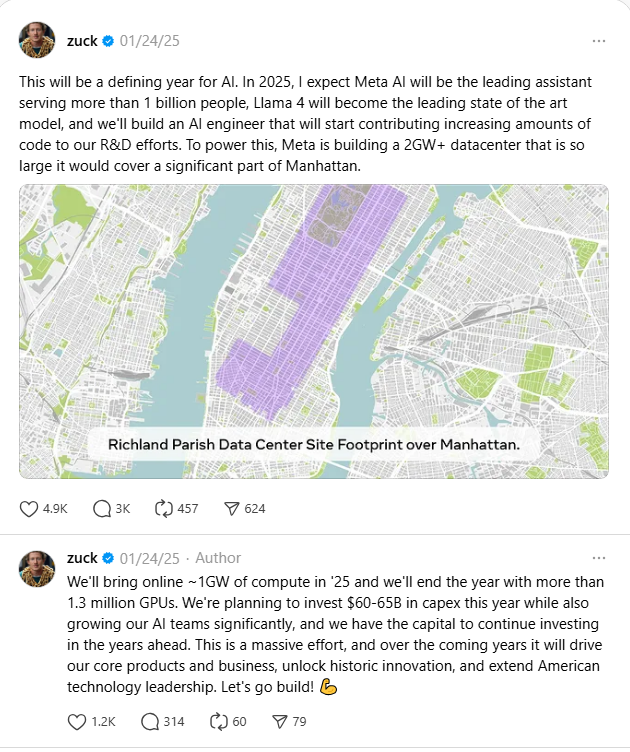 Mark Zuckerberg Meta post 
