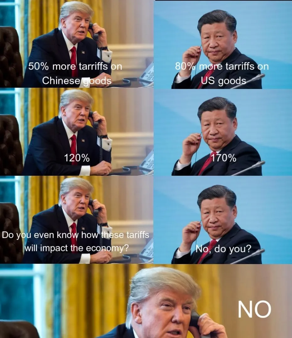 Tarriffs meme.