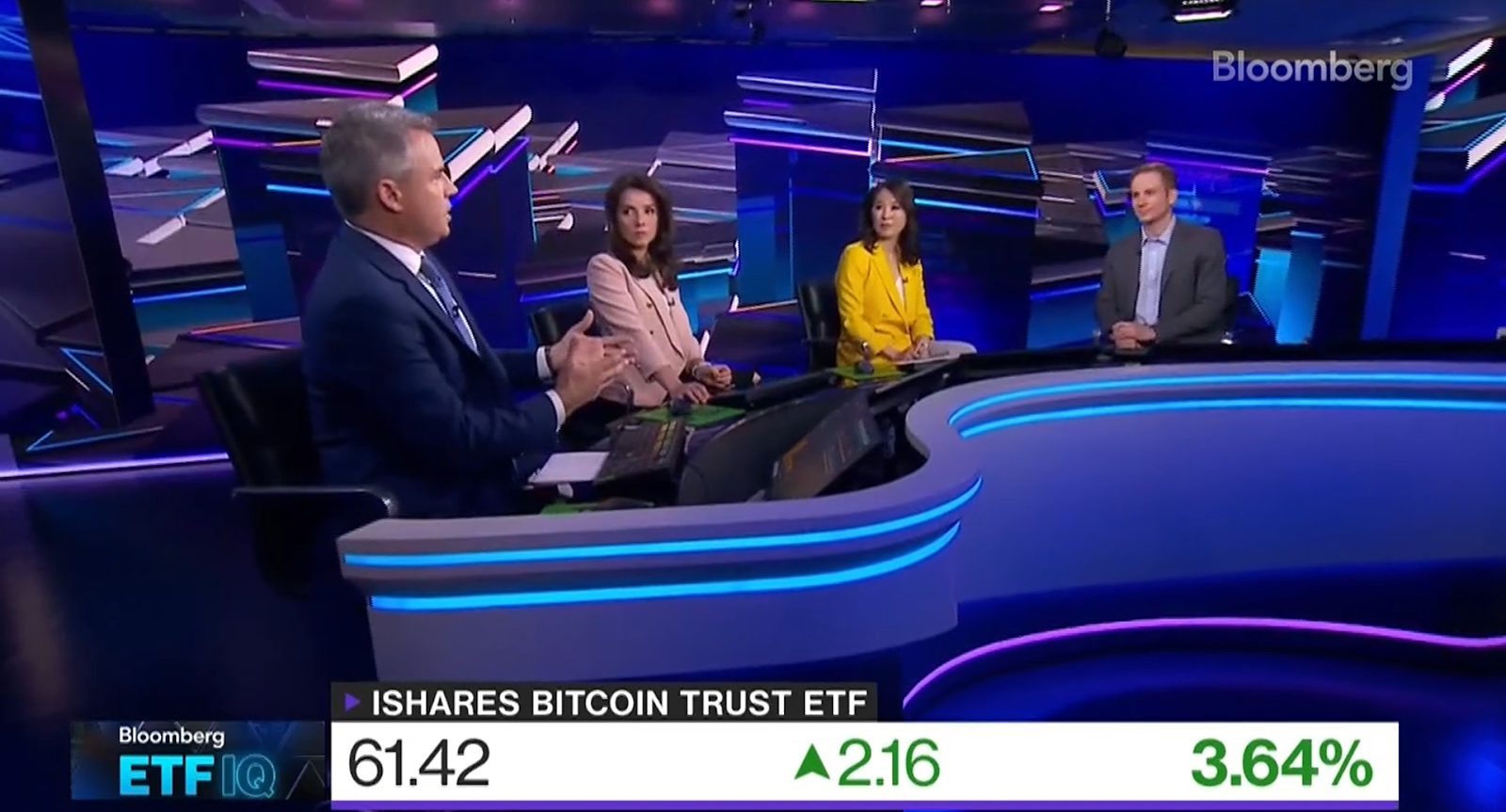 Robert Mitchnick Discusses BlackRock’s Bitcoin ETF IBIT Success On Bloomberg 1 Bloomberg