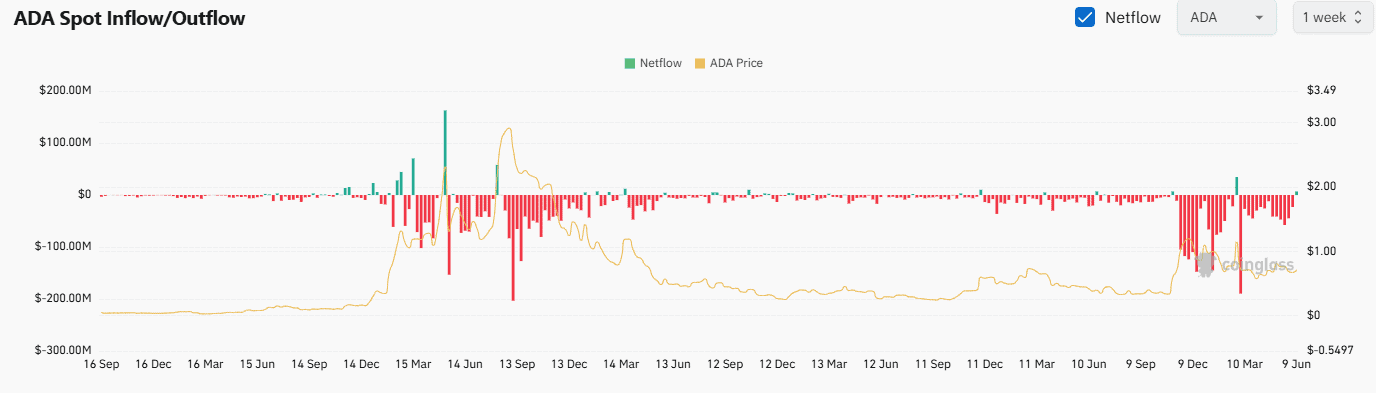 ADA Exchange Netflow