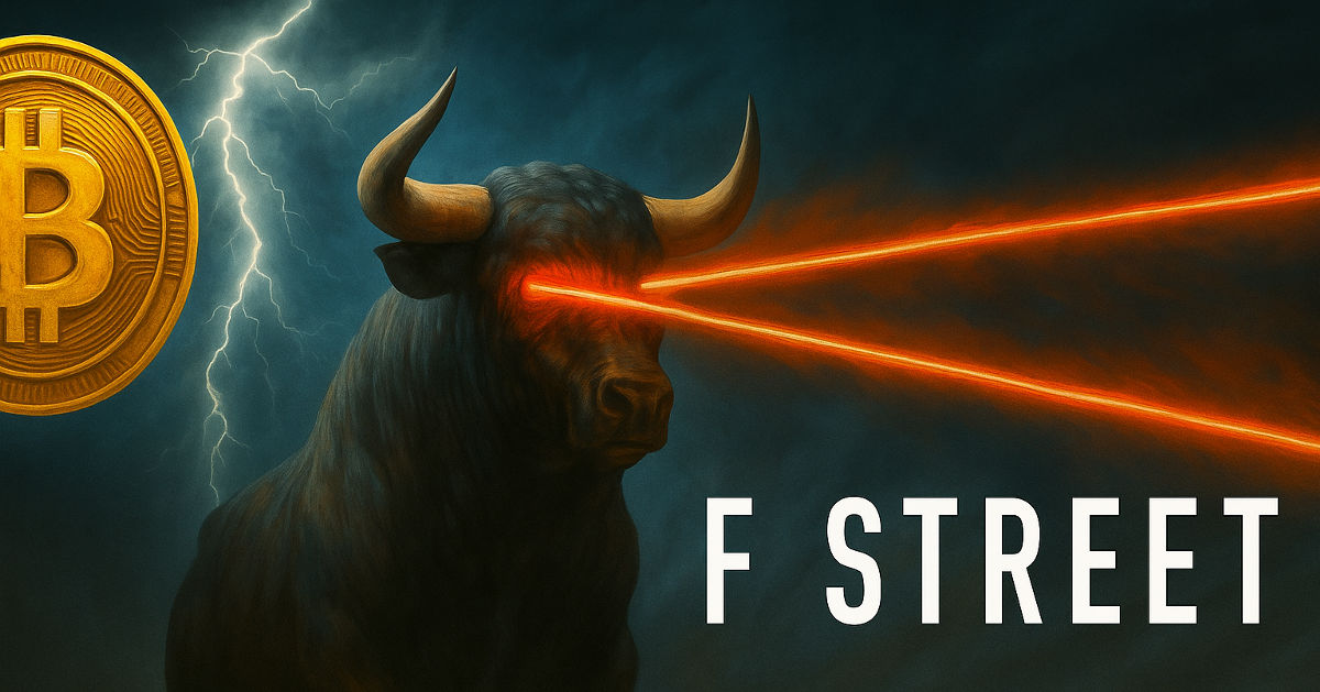 F Street Announced Goal Of Accumulating $10 Million In Bitcoin