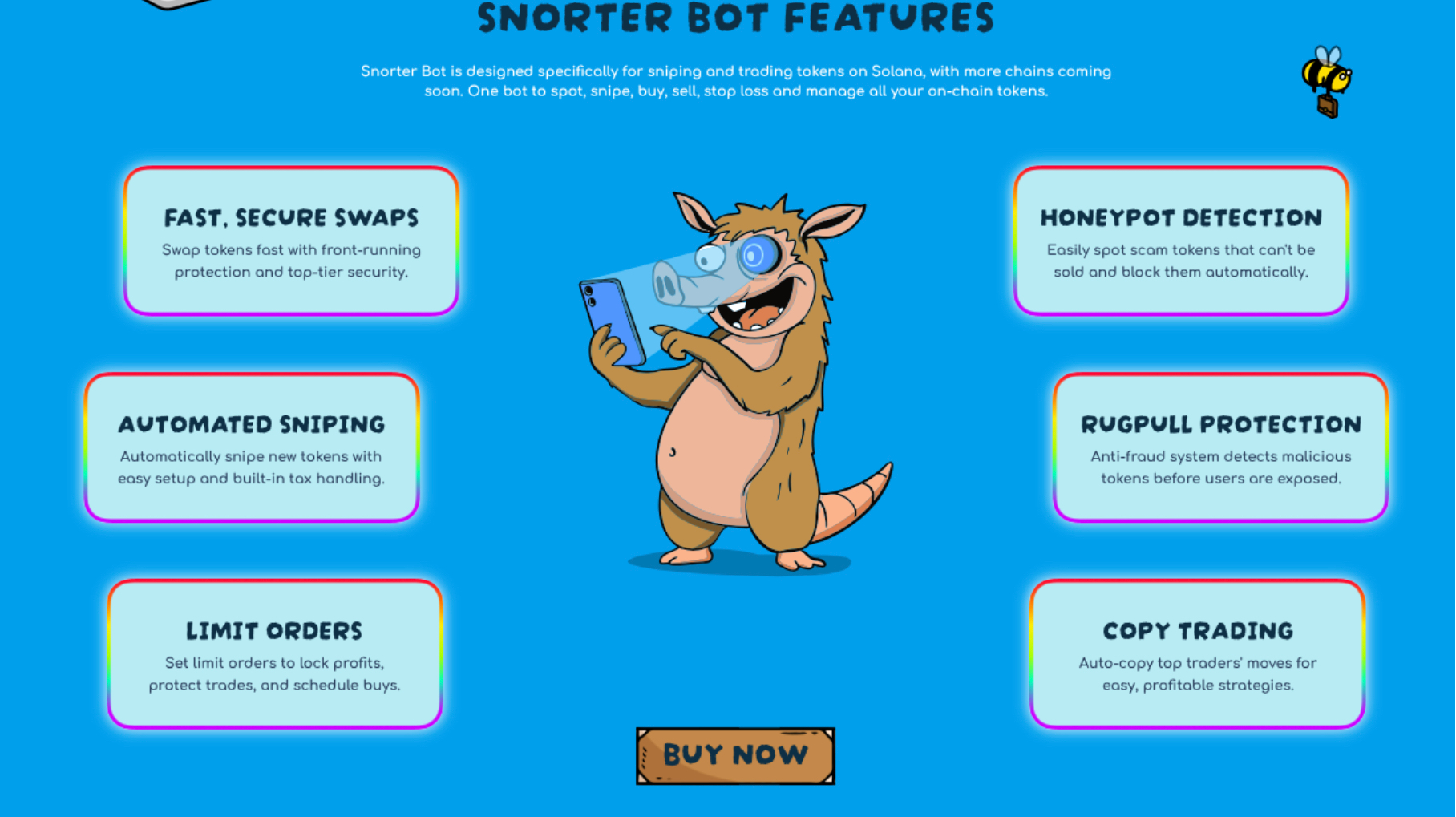 Snorter Bot features 