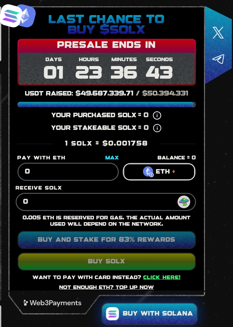 Solaxy presale info