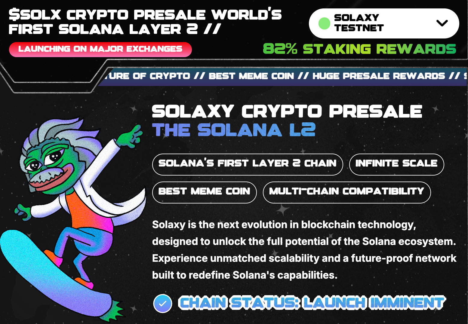 Solaxy presale staking.