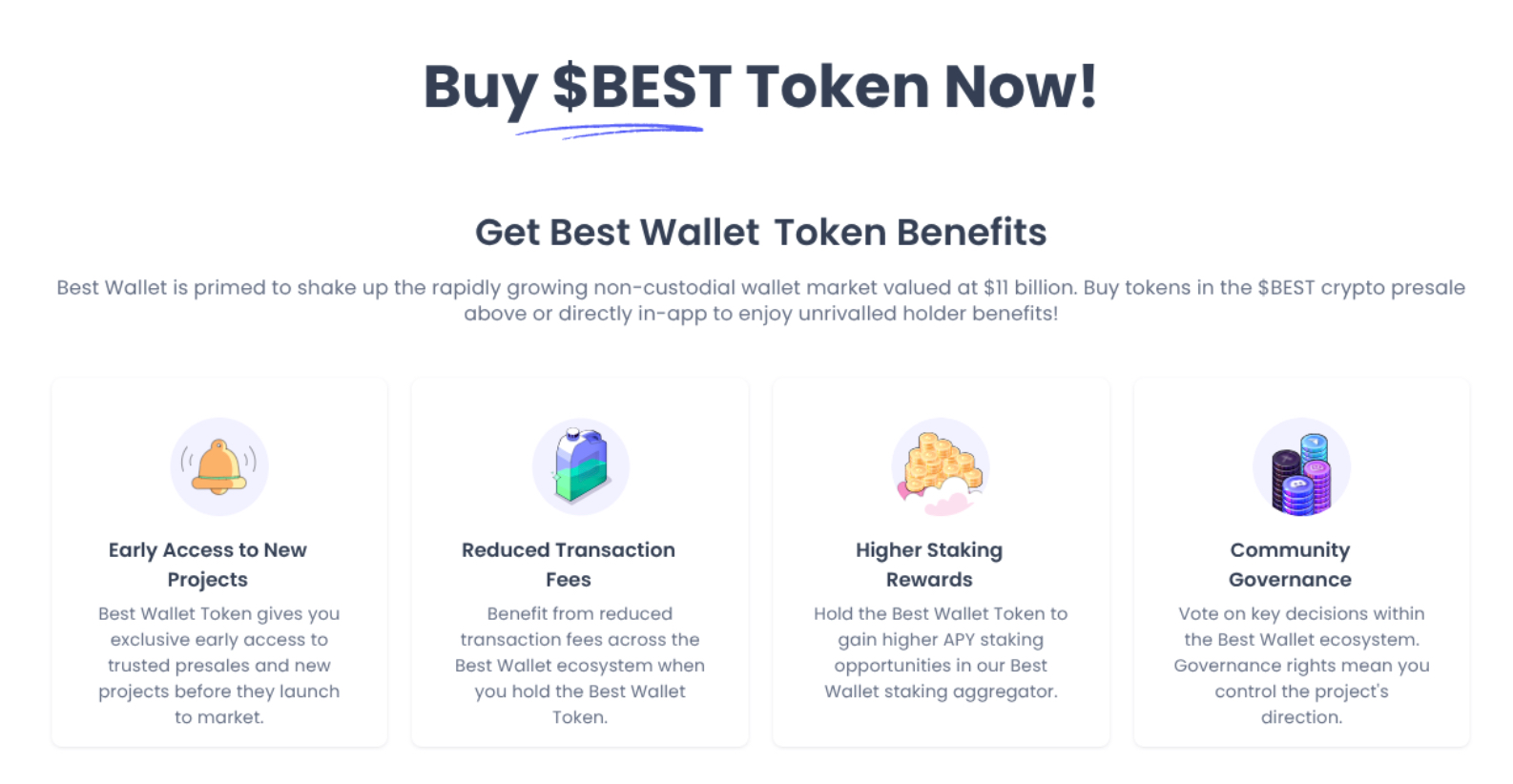 Best Wallet Token holder benefits