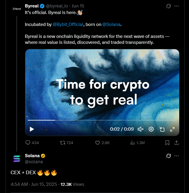Byreal Announcement
