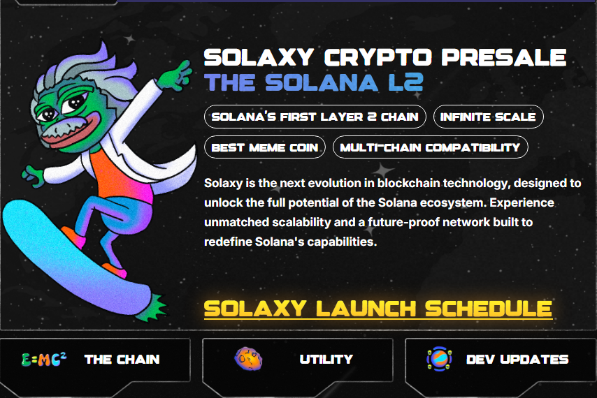 Solaxy ($SOLX) presale website