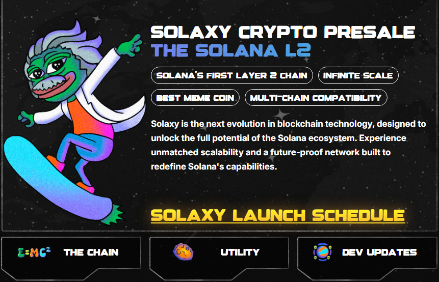 Solaxy presale page