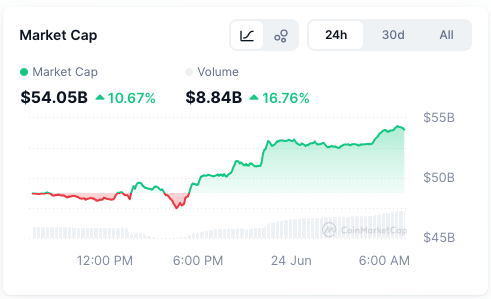Meme coin rally via CoinMarketCap.