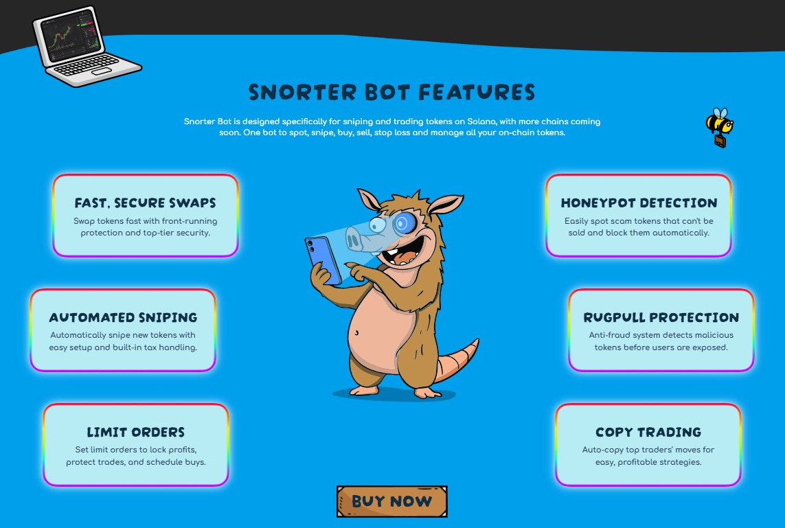 Snorter Bot features 