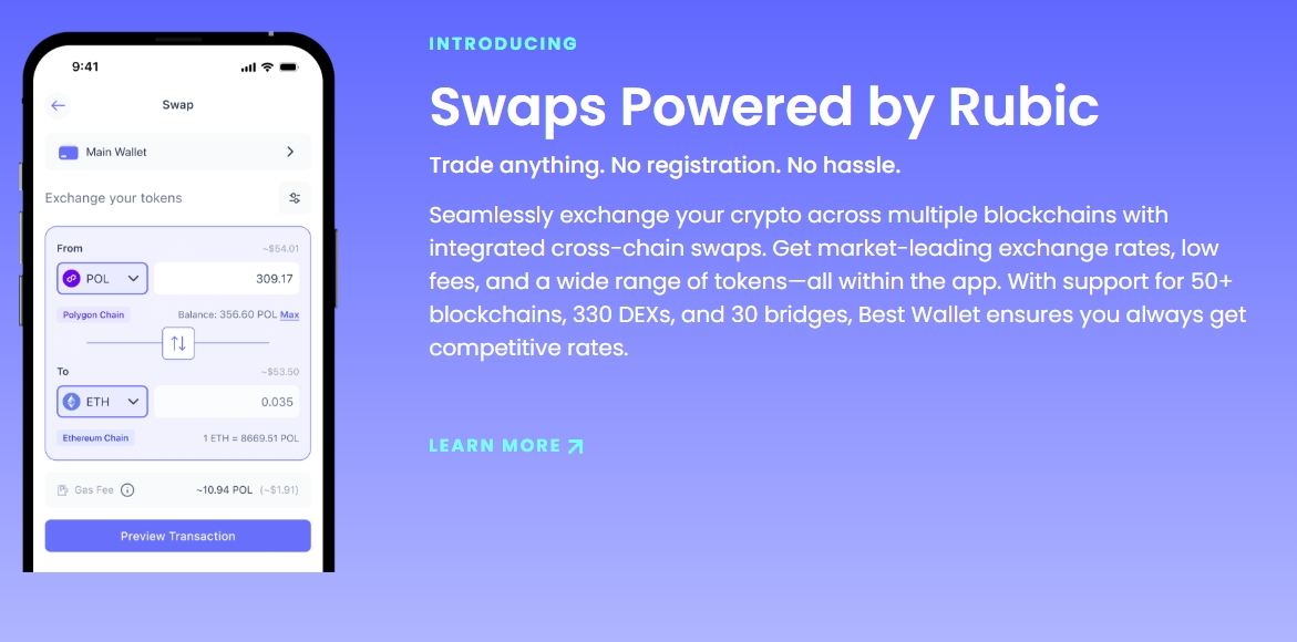 Introducing Best Wallet.
