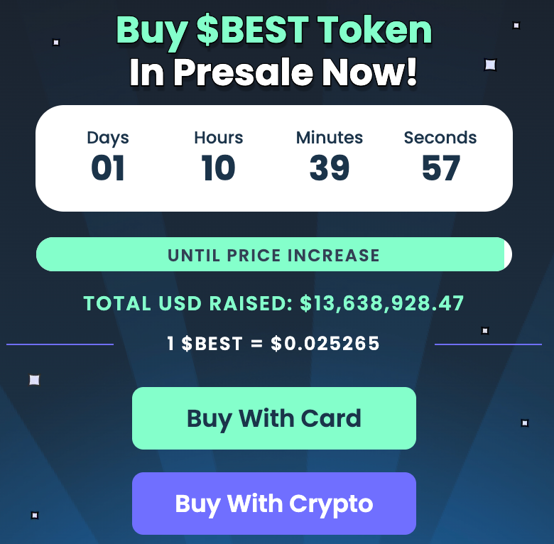 Buy Best Wallet Token in the presale phase.