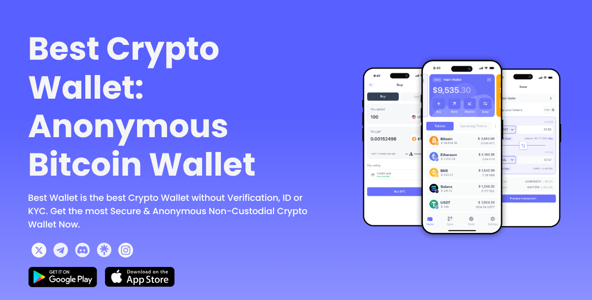 Best Wallet landing page